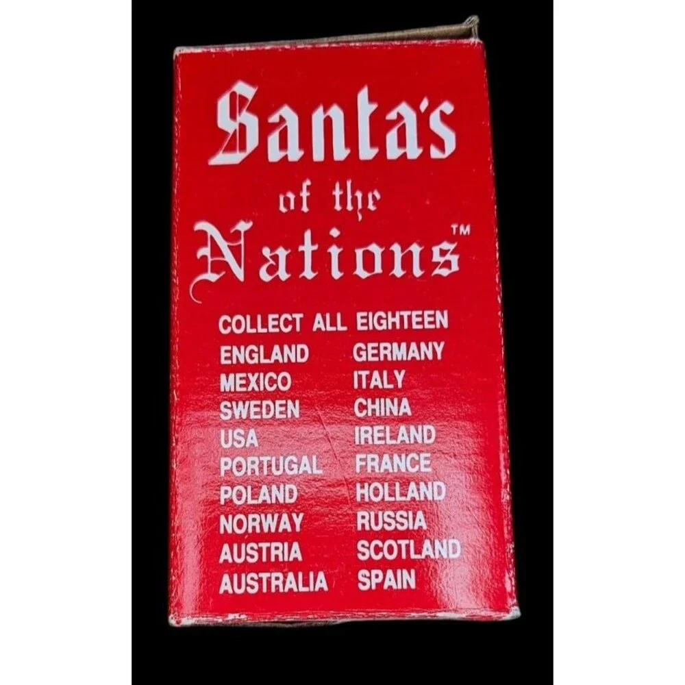 Santa's of the Nations Russia Porcelain Figurine NIB Hand Painted Christmas 8914